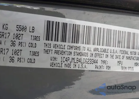 2020 Jeep Cherokee Latitude Plus из США, поврежденный, VIN 1C4PJMLB4LD623344